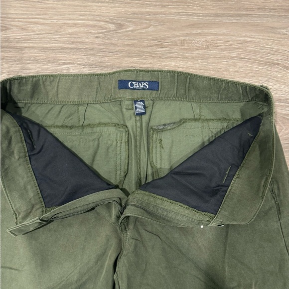 Chaps Olive Green Wide Leg Pants Size 8 - Picture 9 of 16